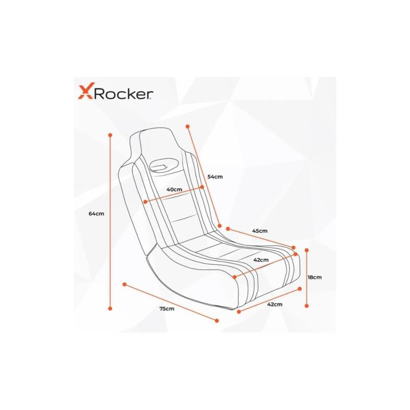 X Rocker Officially Licensed Geist 2.0 Stereo Audio Floor Rocker for PlayStation trend4u GmbH